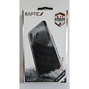 Raptic Clear Protective Phone Case with DropShield for Samsung Galaxy A20